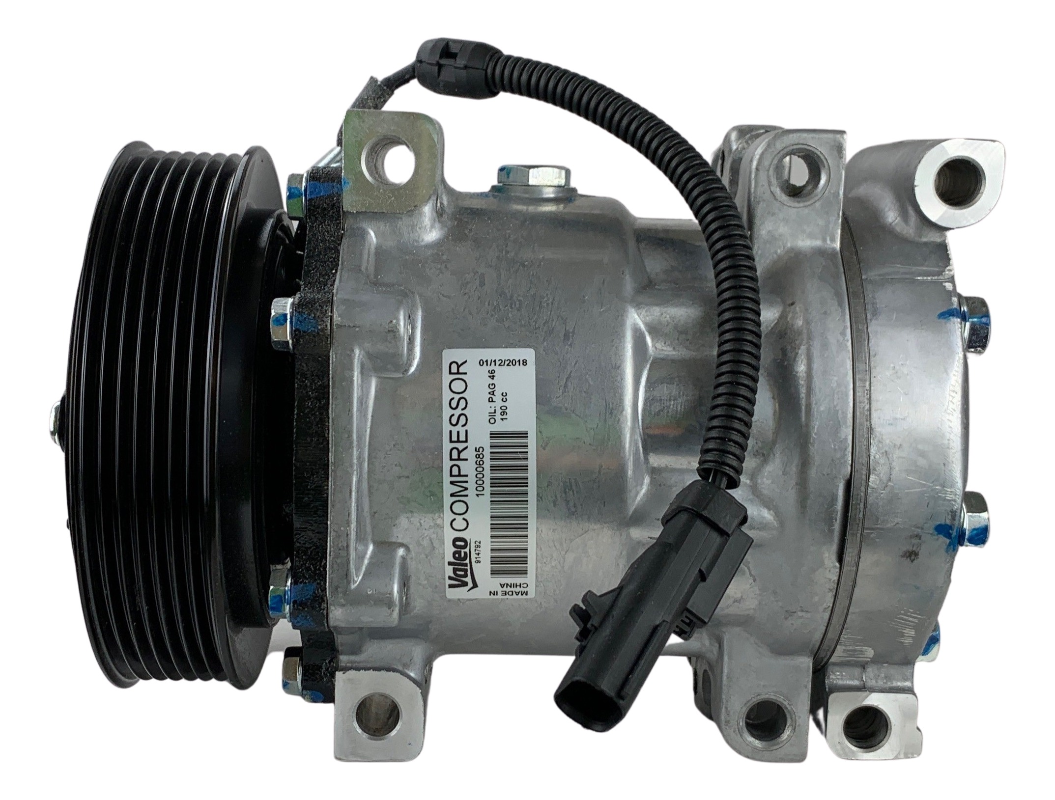Valeo OEM New Compressor With Clutch 40595.7T1VAL Product Image field_60b6a13a6e67c