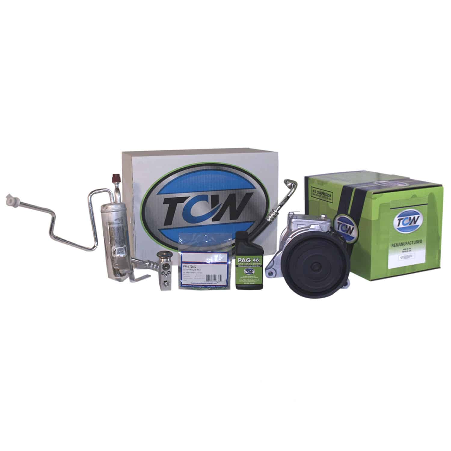 TCW Vehicle A/C Kit K1000213R Remanufactured Product Image field_60b6a13a6e67c