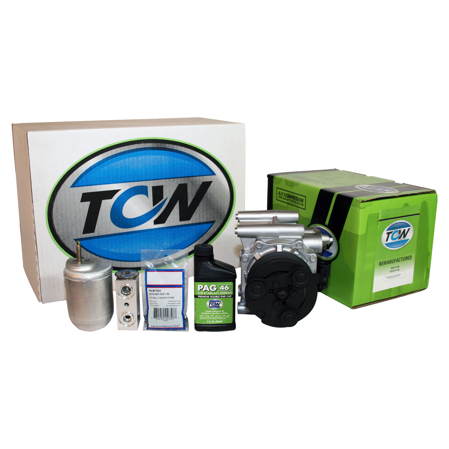 TCW Vehicle A/C Kit K1000248R Remanufactured Product Image field_60b6a13a6e67c