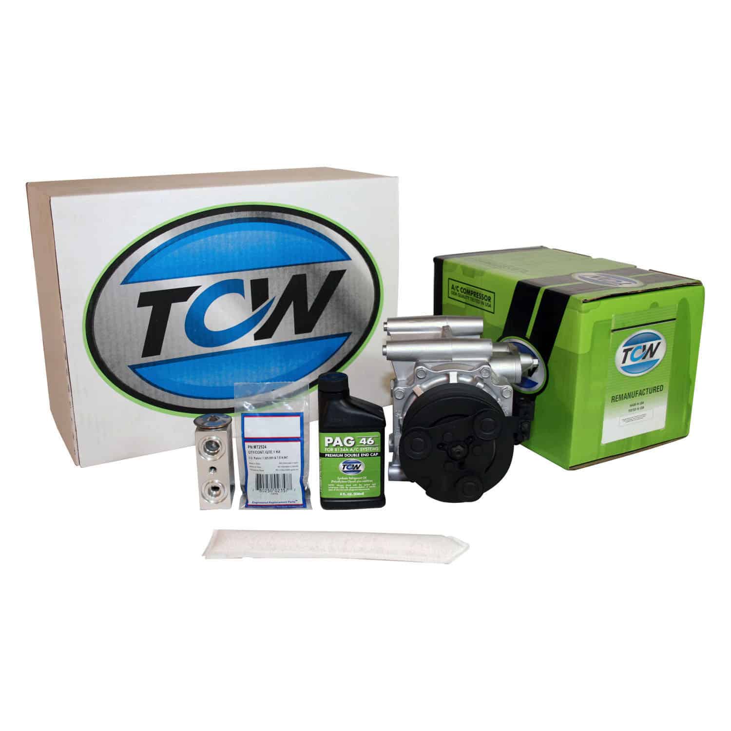 TCW Vehicle A/C Kit K1000249R Remanufactured Product Image field_60b6a13a6e67c