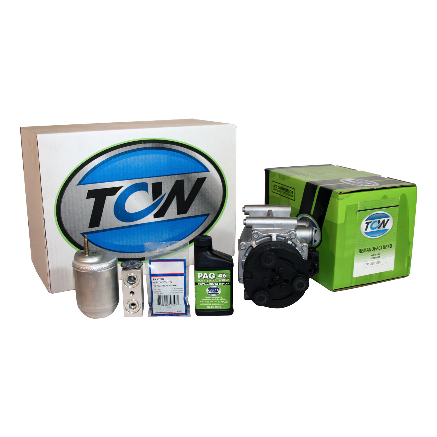 TCW Vehicle A/C Kit K1000250R Remanufactured Product Image field_60b6a13a6e67c