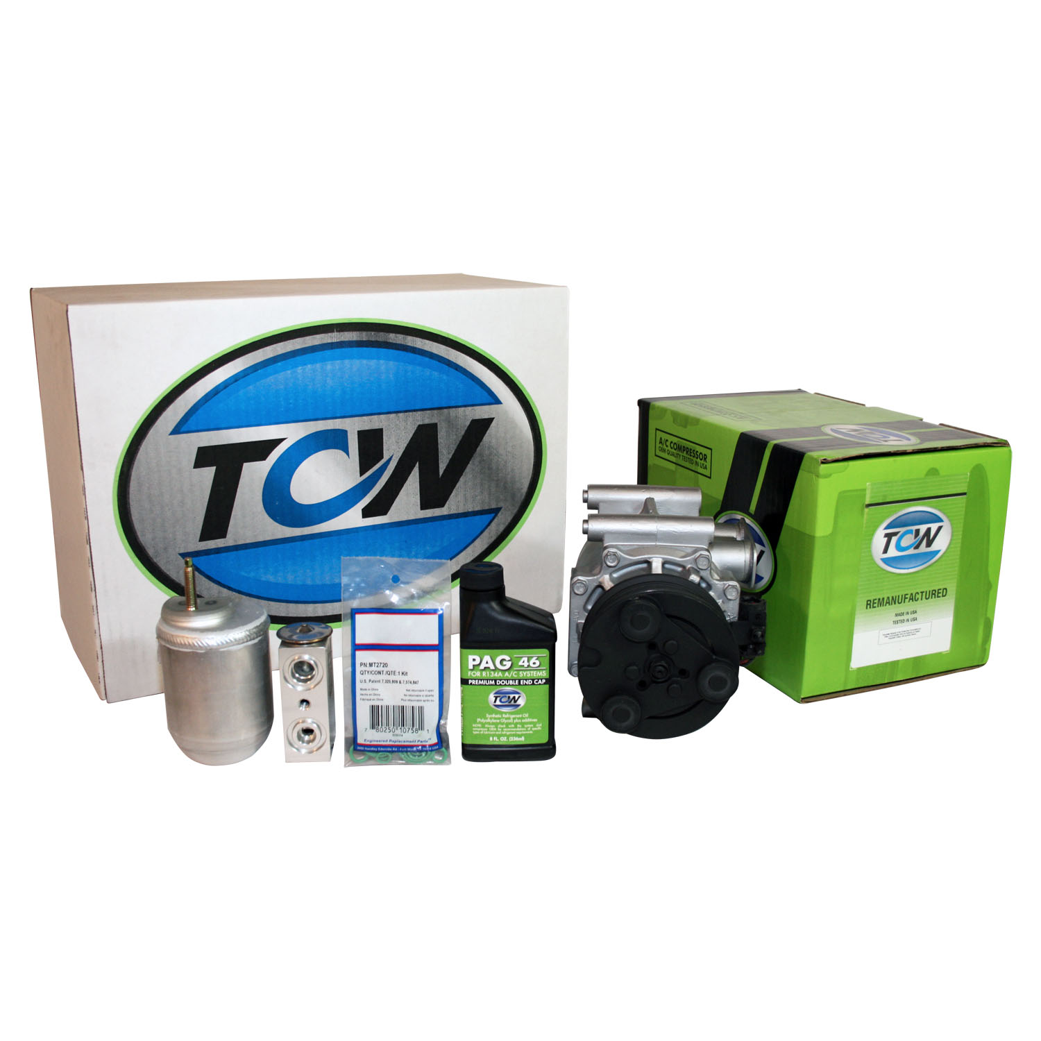 TCW Vehicle A/C Kit K1000252R Remanufactured Product Image field_60b6a13a6e67c