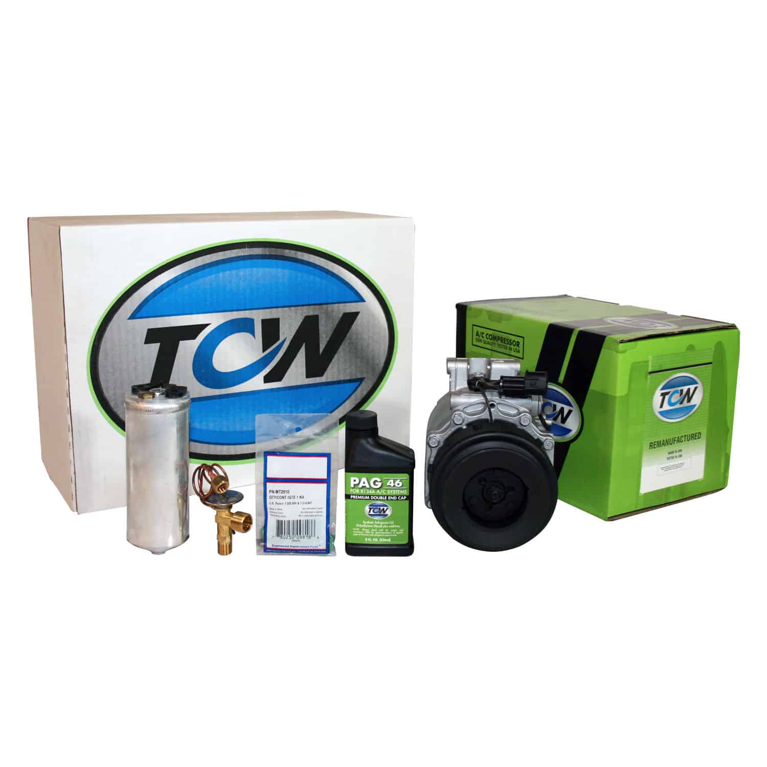 TCW Vehicle A/C Kit K1000268R Remanufactured Product Image field_60b6a13a6e67c