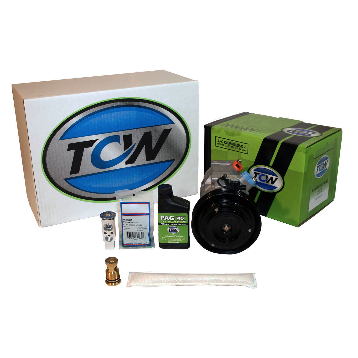 TCW Vehicle A/C Kit K1000269R Remanufactured Product Image field_60b6a13a6e67c