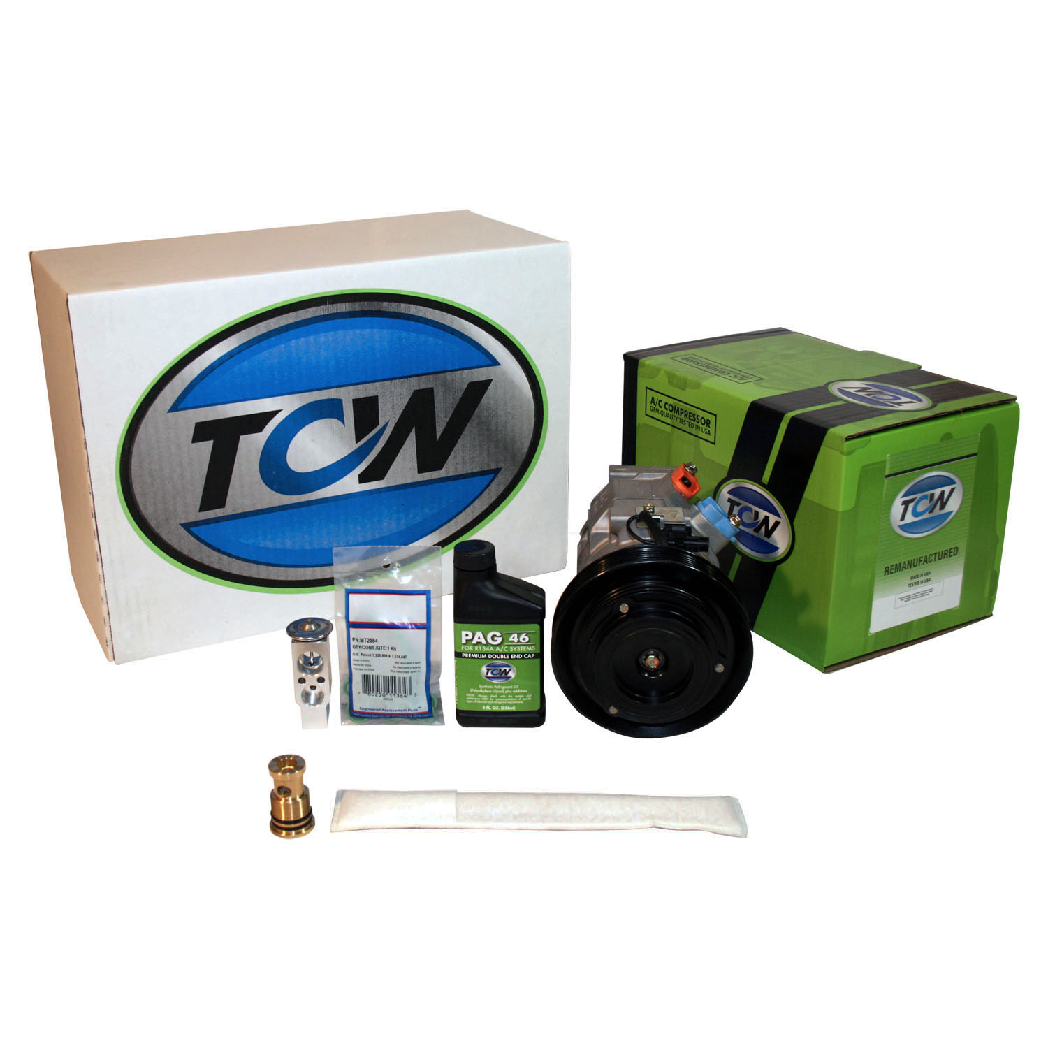 TCW Vehicle A/C Kit K1000272R Remanufactured Product Image field_60b6a13a6e67c