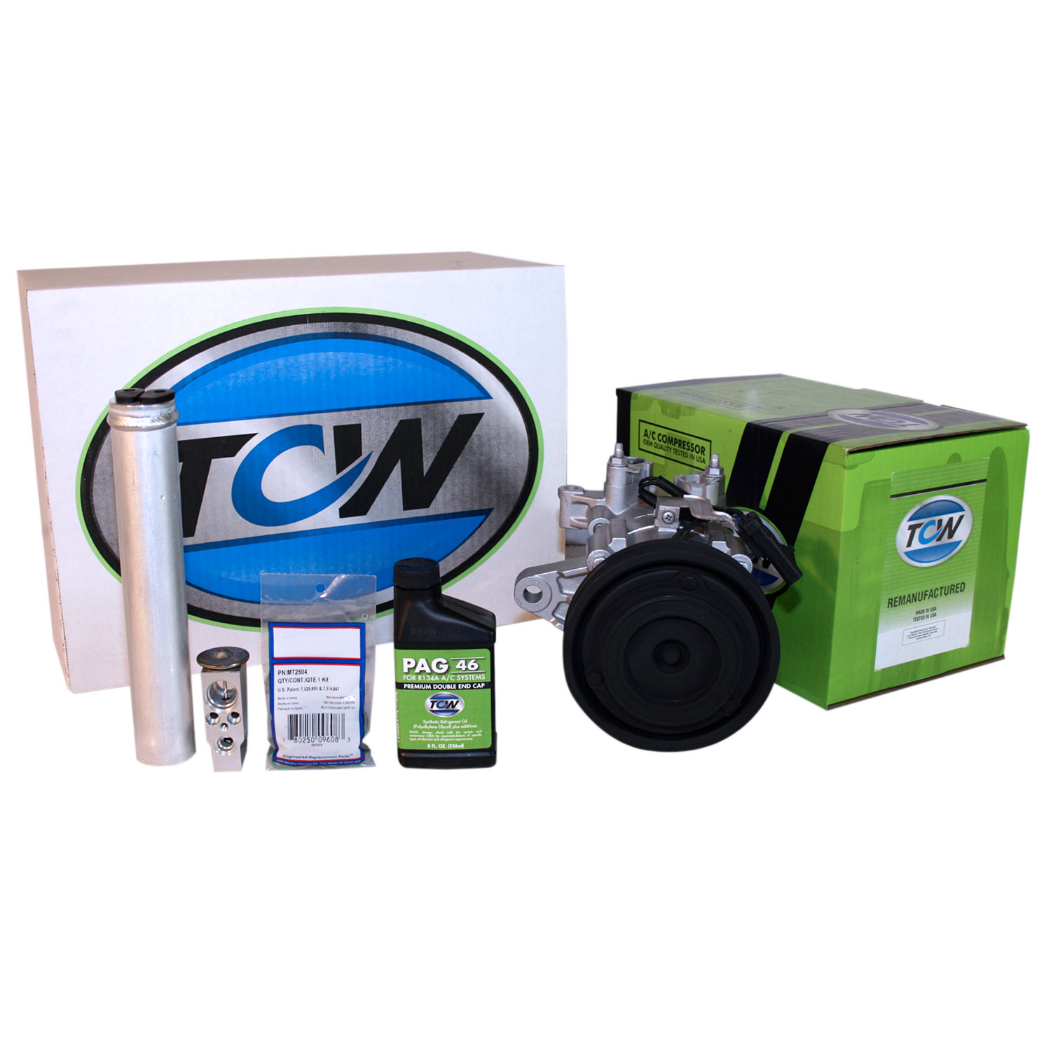 TCW Vehicle A/C Kit K1000277R Remanufactured Product Image field_60b6a13a6e67c