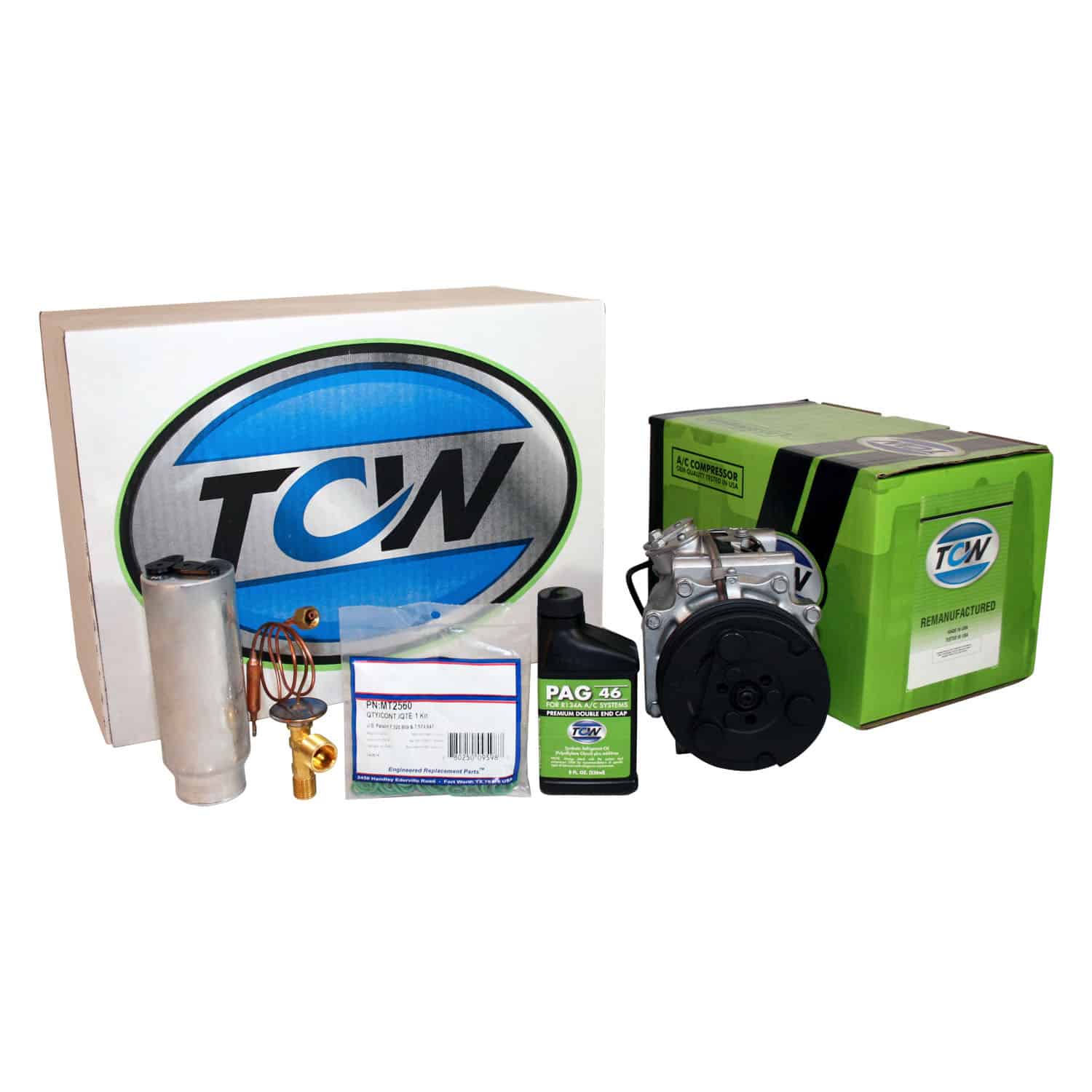 TCW Vehicle A/C Kit K1000304R Remanufactured Product Image field_60b6a13a6e67c