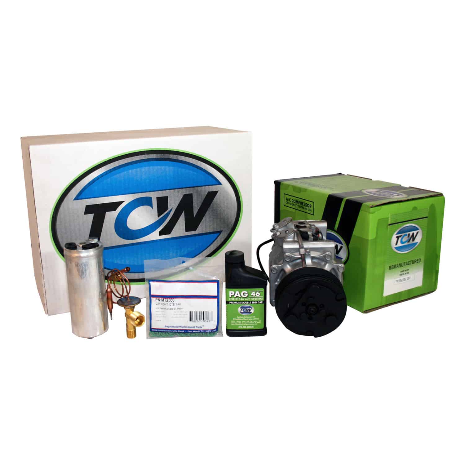 TCW Vehicle A/C Kit K1000306R Remanufactured Product Image field_60b6a13a6e67c