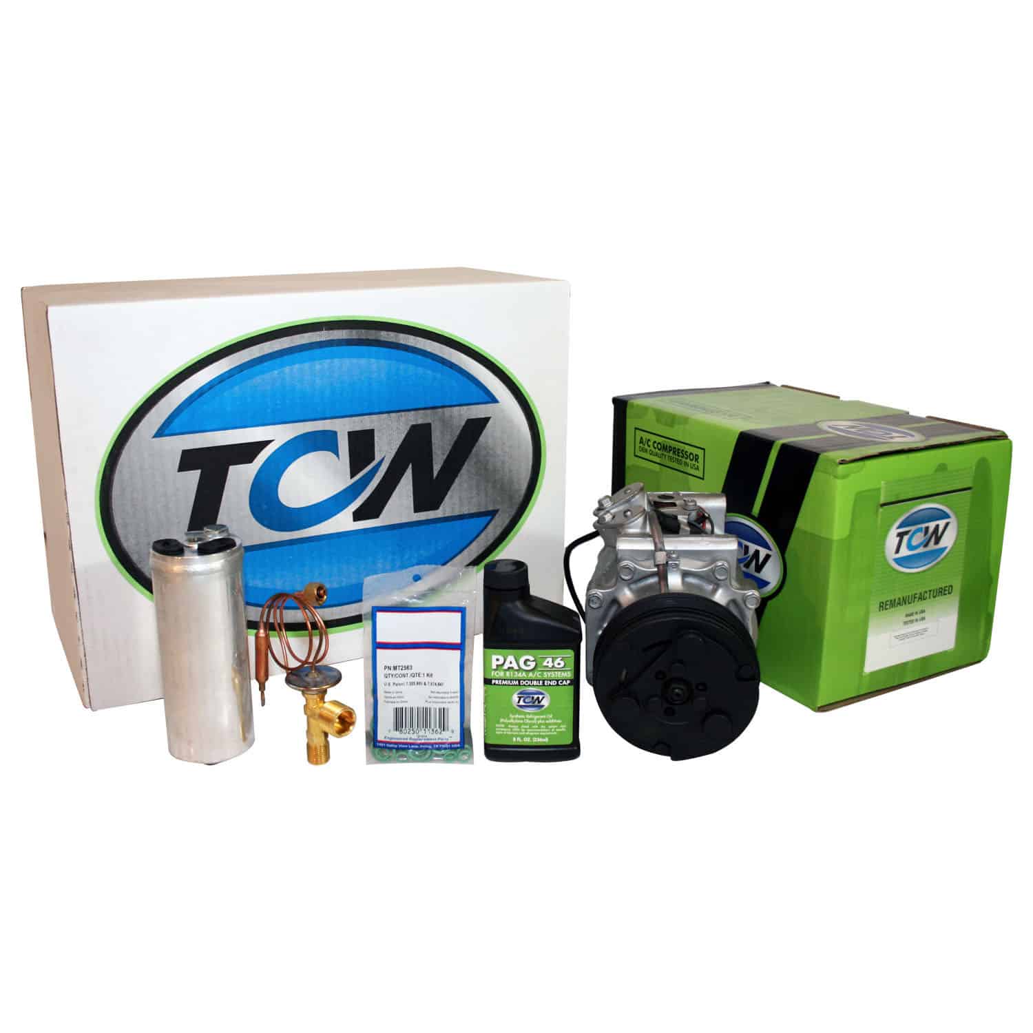 TCW Vehicle A/C Kit K1000307R Remanufactured Product Image field_60b6a13a6e67c