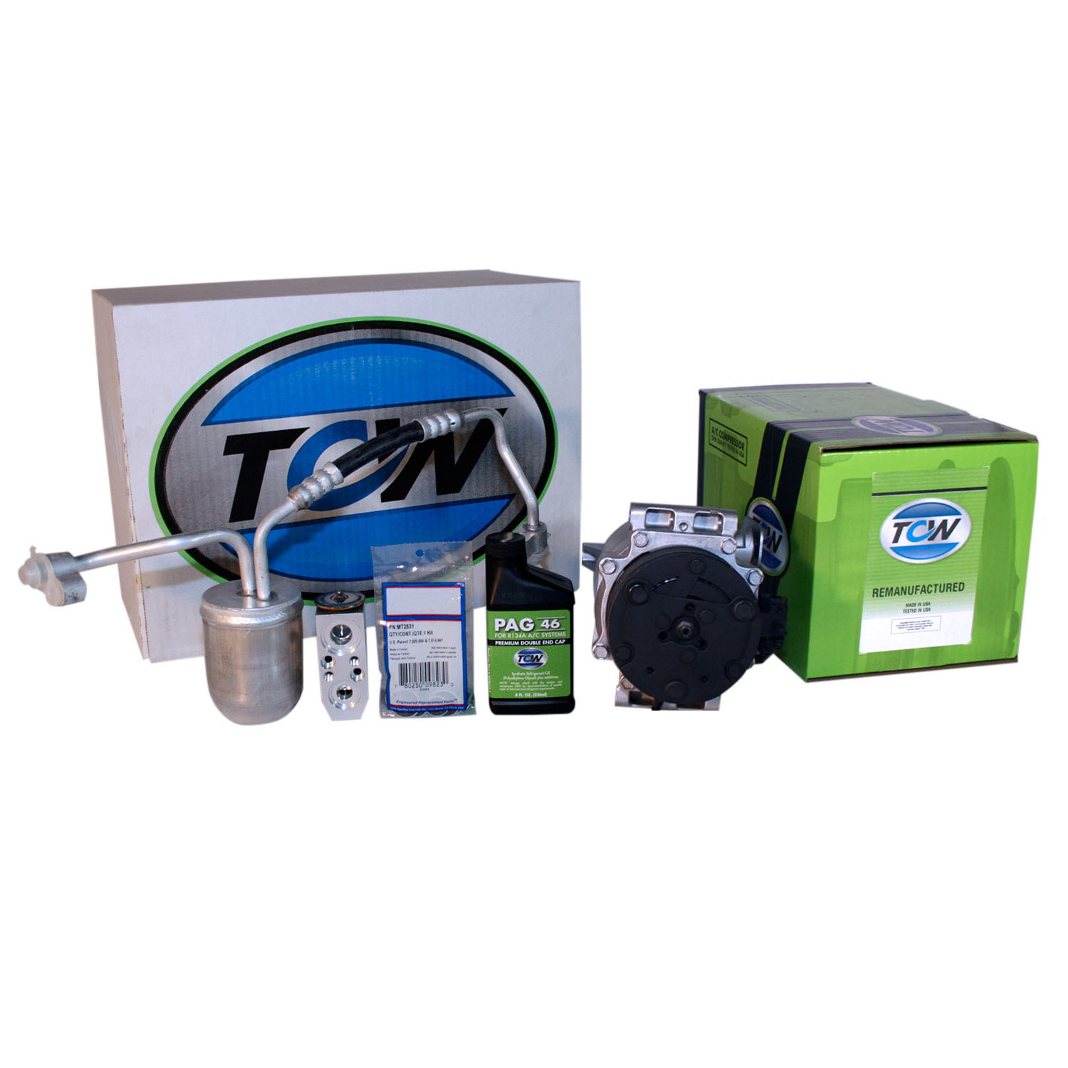 TCW Vehicle A/C Kit K1000340R Remanufactured