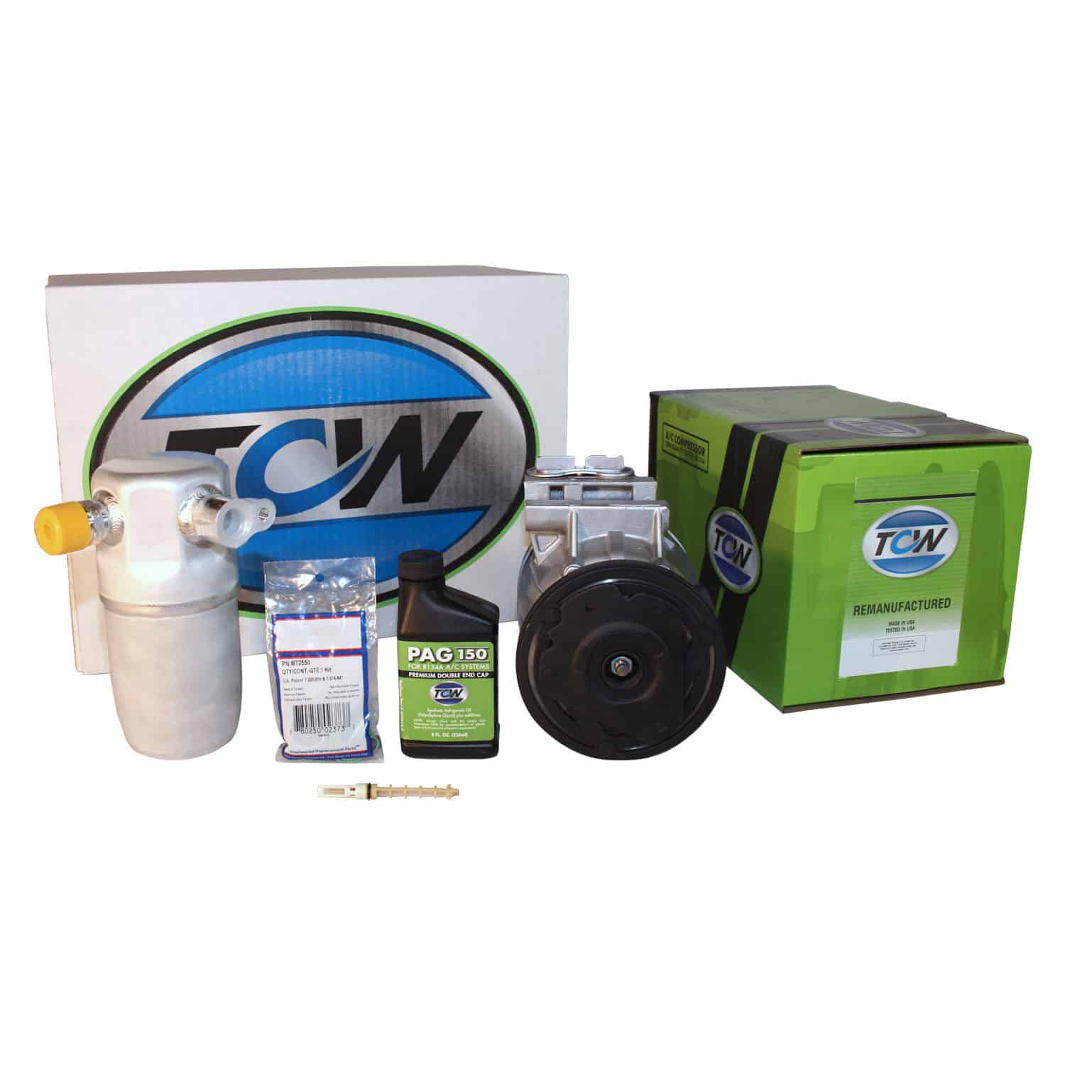 TCW Vehicle A/C Kit K1000365R Remanufactured Product Image field_60b6a13a6e67c