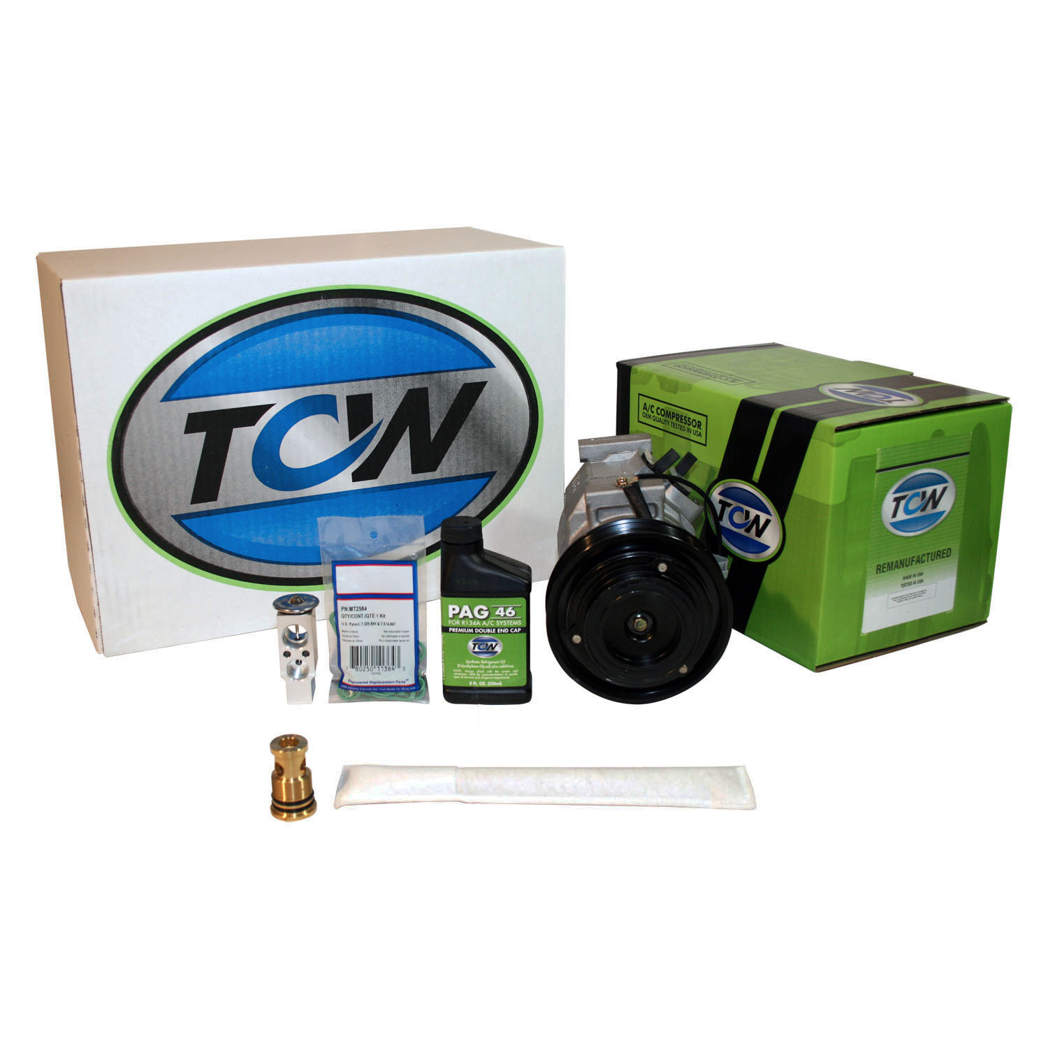 TCW Vehicle A/C Kit K1000388R Remanufactured Product Image field_60b6a13a6e67c