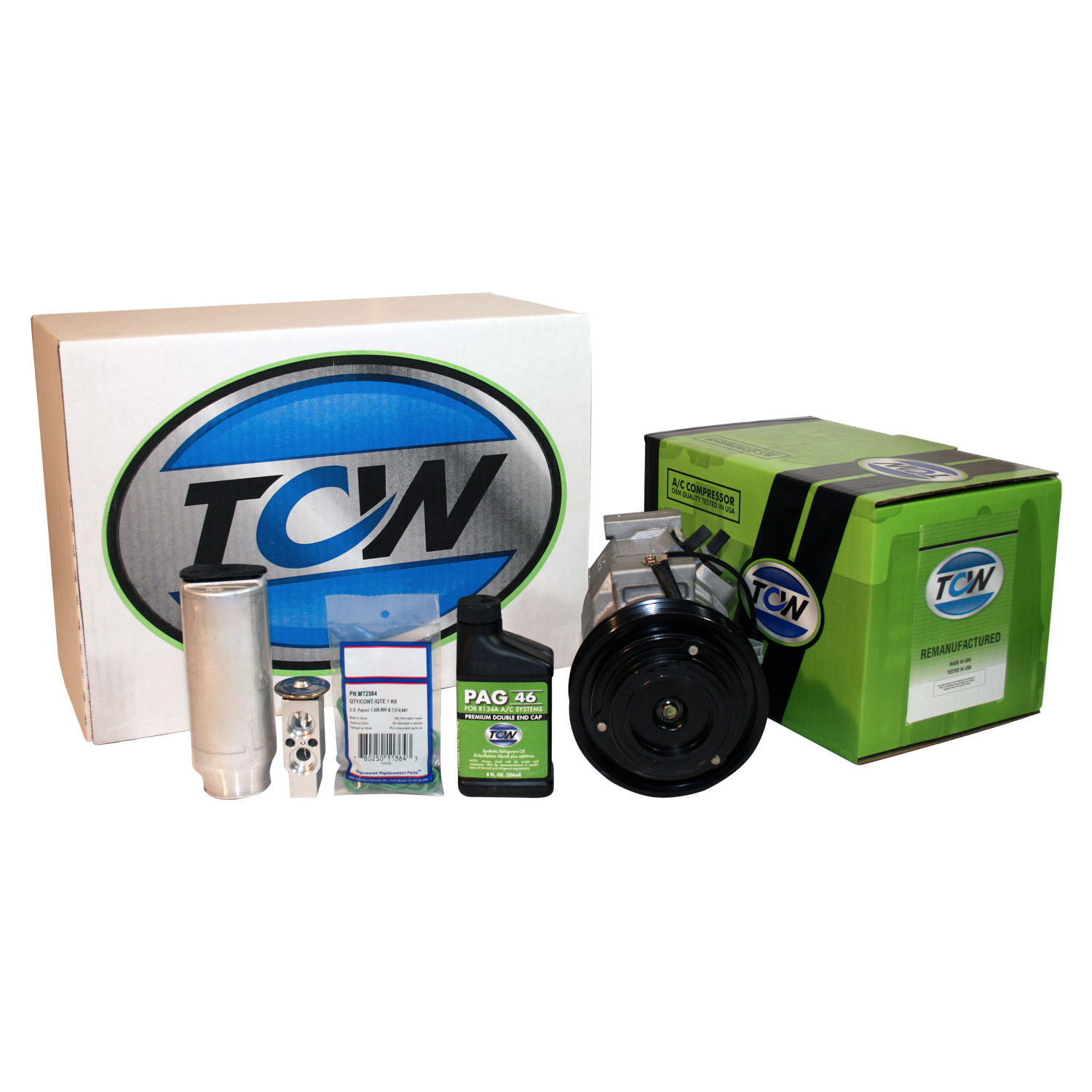 TCW Vehicle A/C Kit K1000389R Remanufactured Product Image field_60b6a13a6e67c