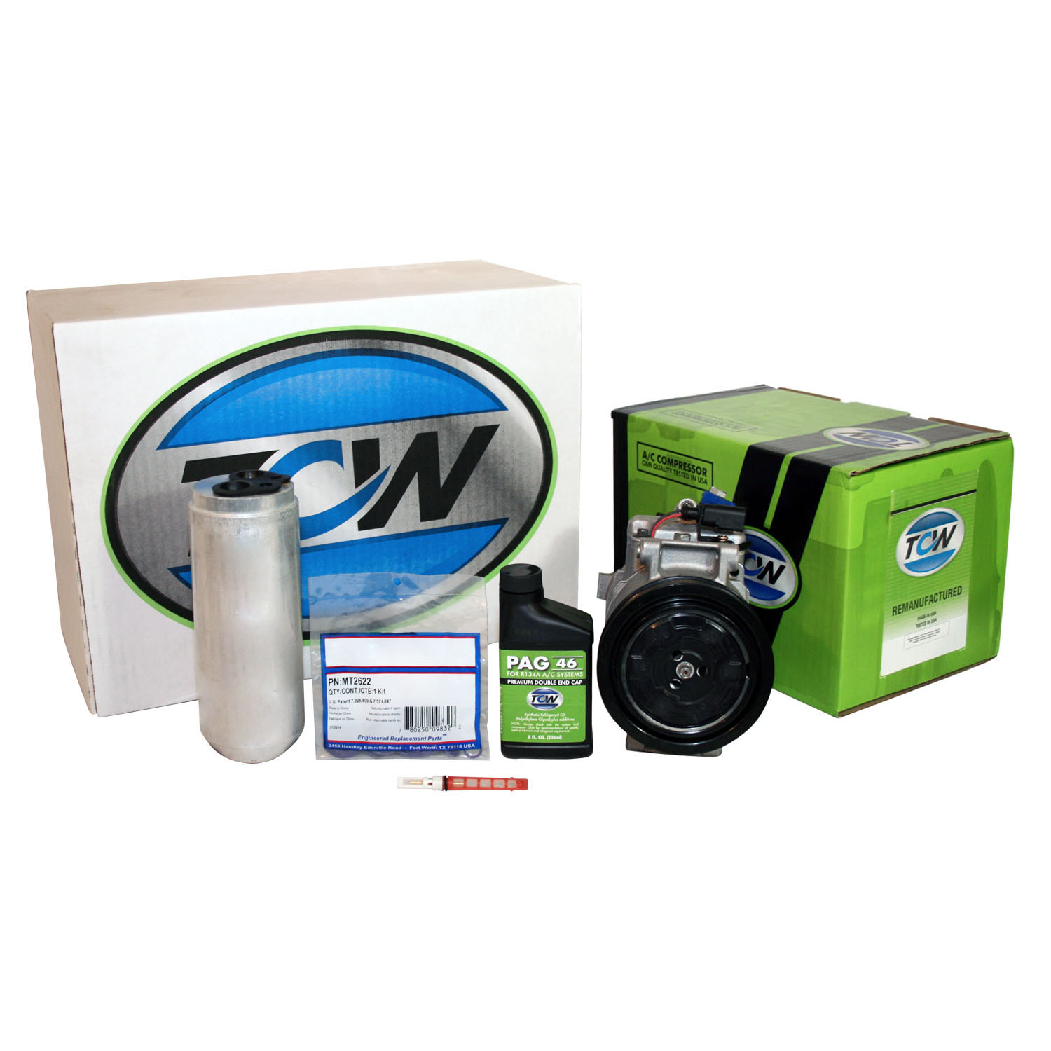 TCW Vehicle A/C Kit K1000394R Remanufactured Product Image field_60b6a13a6e67c