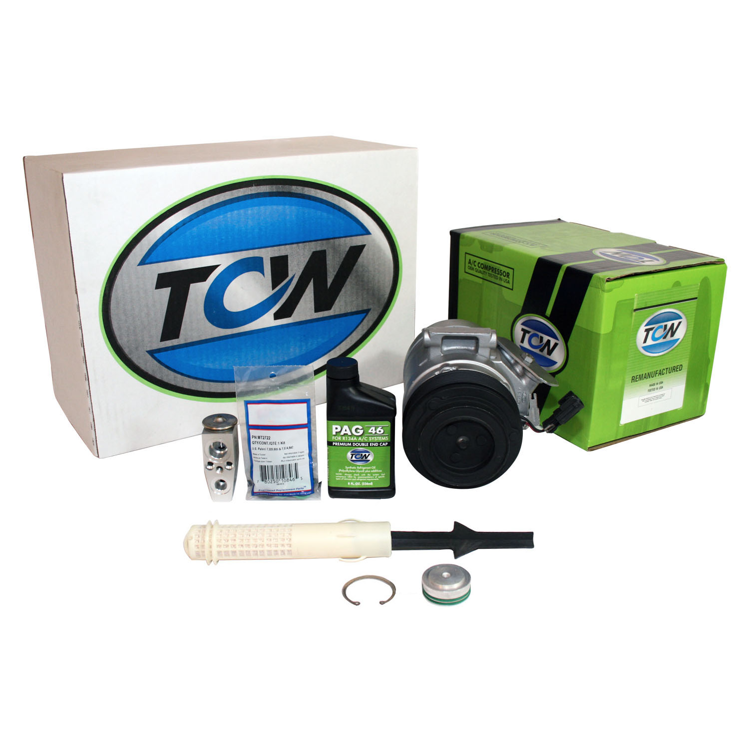 TCW Vehicle A/C Kit K1000404R Remanufactured Product Image field_60b6a13a6e67c