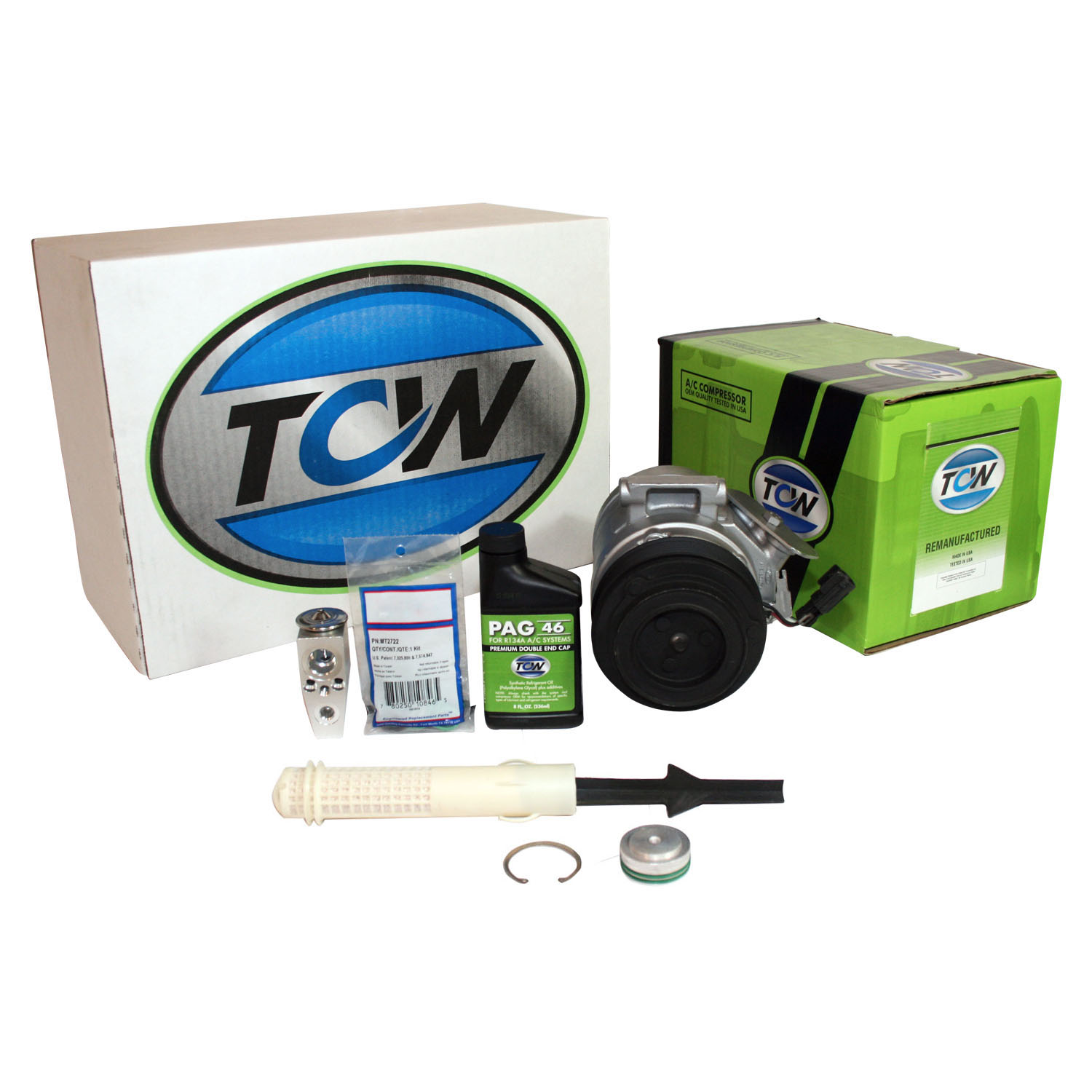 TCW Vehicle A/C Kit K1000405R Remanufactured Product Image field_60b6a13a6e67c