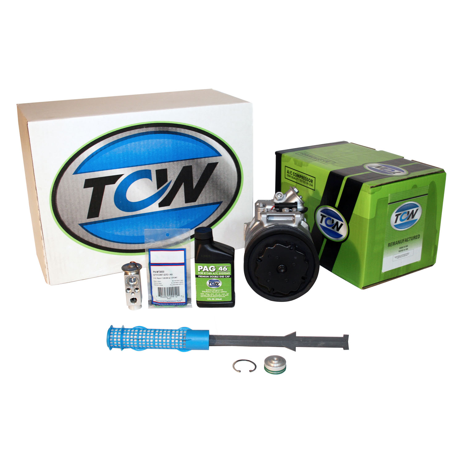 TCW Vehicle A/C Kit K1000431R Remanufactured Product Image field_60b6a13a6e67c