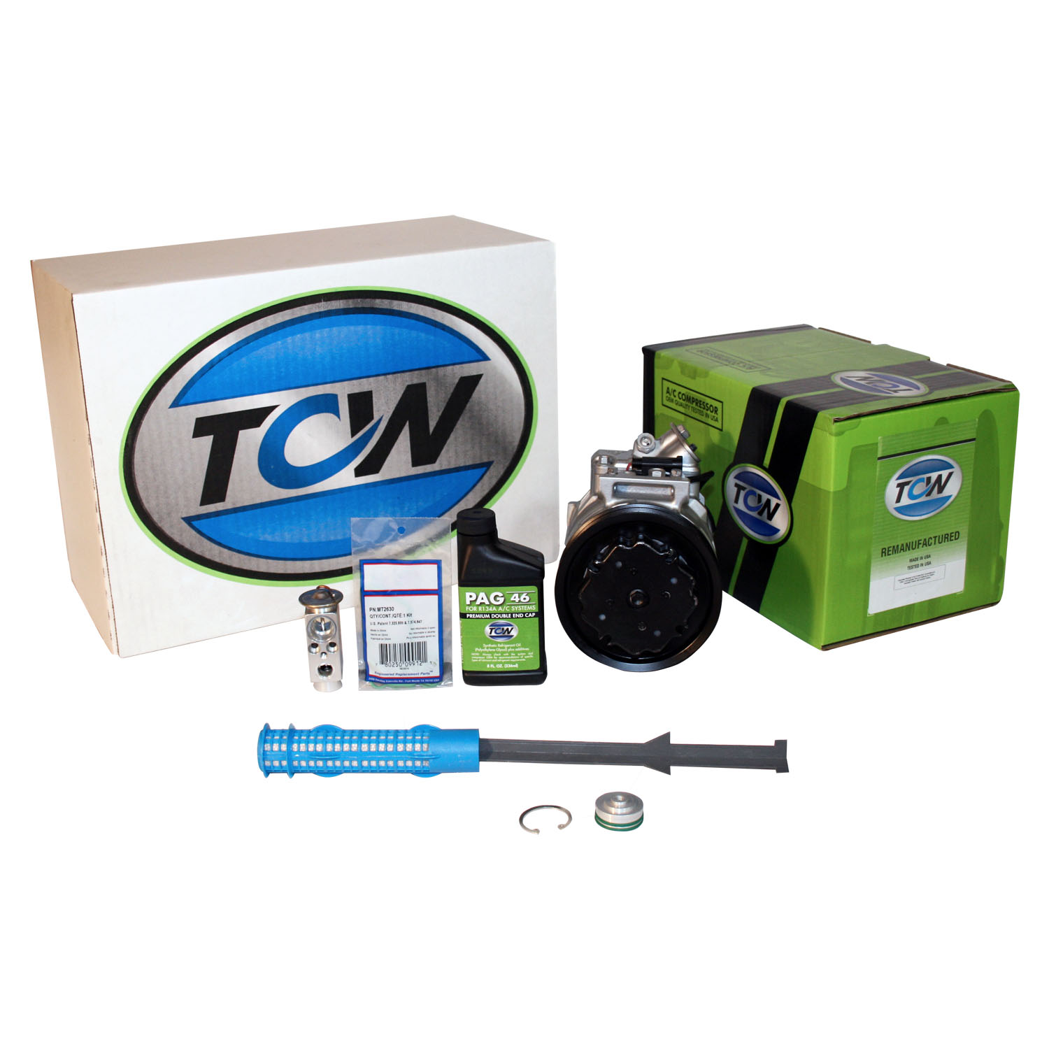 TCW Vehicle A/C Kit K1000435R Remanufactured Product Image field_60b6a13a6e67c