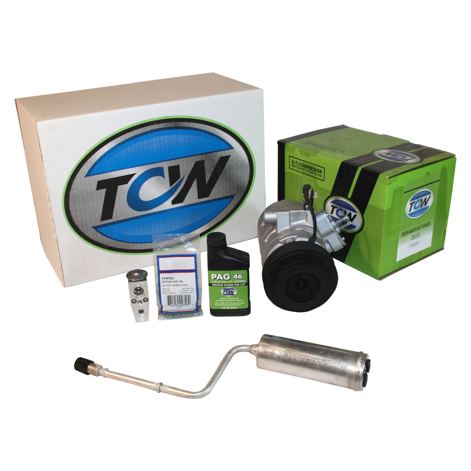 TCW Vehicle A/C Kit K1000446R Remanufactured Product Image field_60b6a13a6e67c