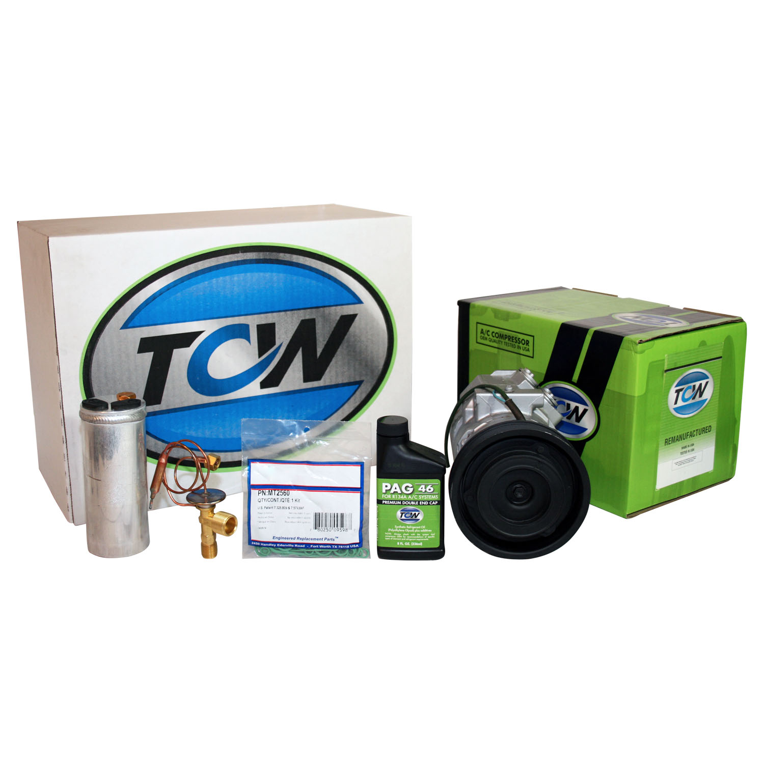 TCW Vehicle A/C Kit K1000448R Remanufactured Product Image field_60b6a13a6e67c