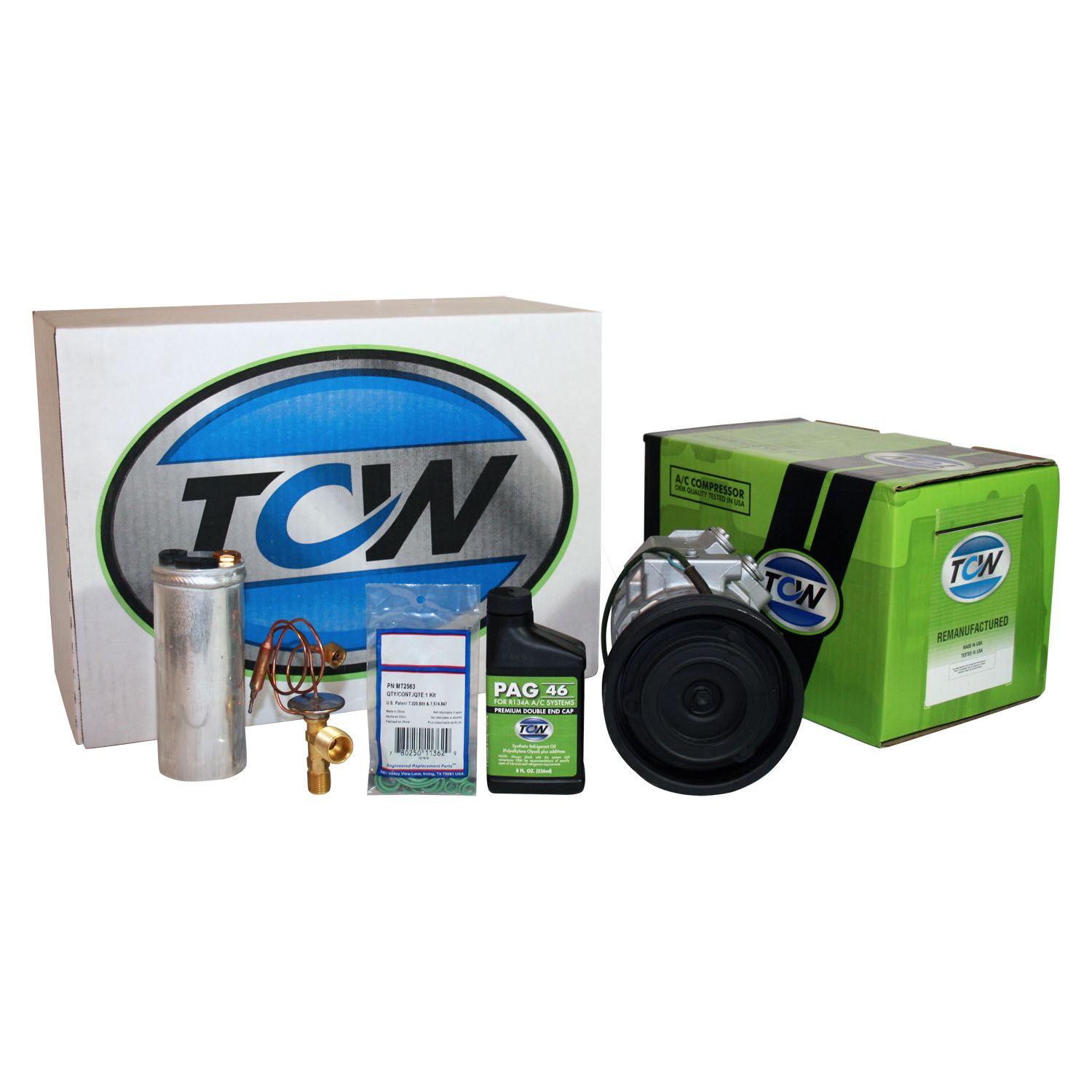 TCW Vehicle A/C Kit K1000449R Remanufactured Product Image field_60b6a13a6e67c