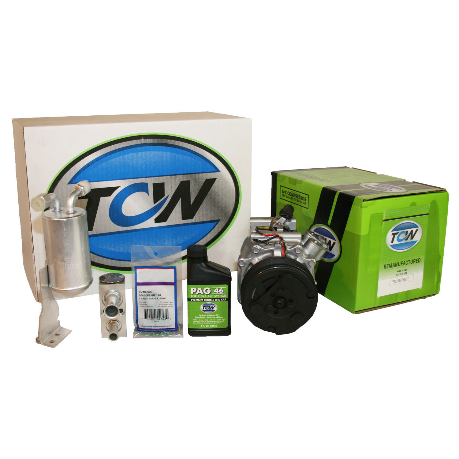 TCW Vehicle A/C Kit K1000464R Remanufactured Product Image field_60b6a13a6e67c