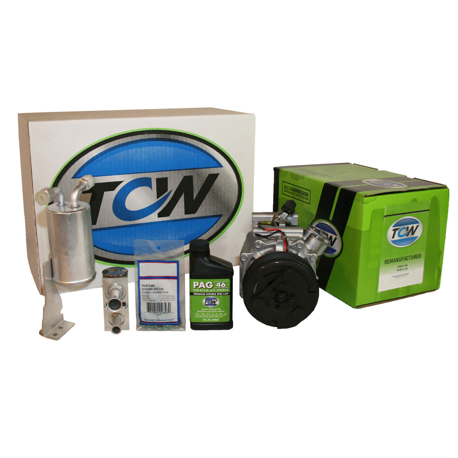 TCW Vehicle A/C Kit K1000465R Remanufactured Product Image field_60b6a13a6e67c