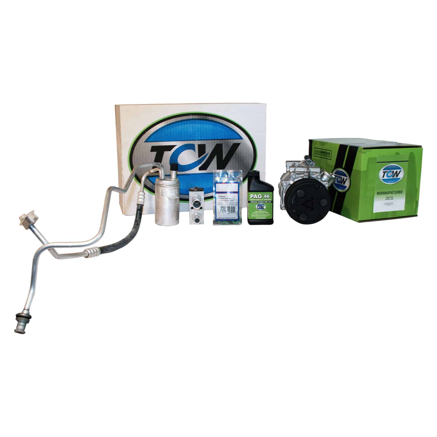 TCW Vehicle A/C Kit K1000468R Remanufactured Product Image field_60b6a13a6e67c