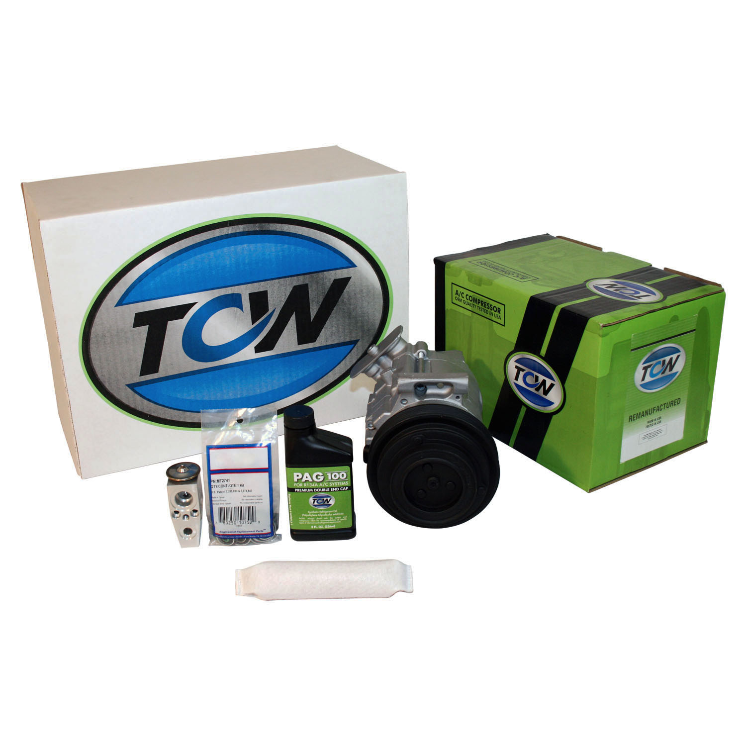 TCW Vehicle A/C Kit K1000475R Remanufactured Product Image field_60b6a13a6e67c