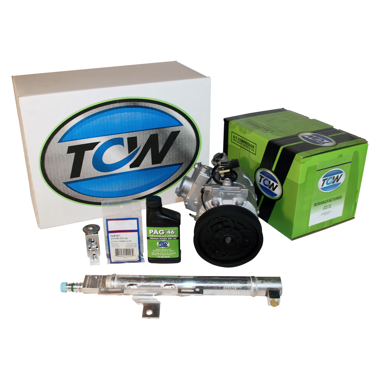 TCW Vehicle A/C Kit K1000478R Remanufactured Product Image field_60b6a13a6e67c