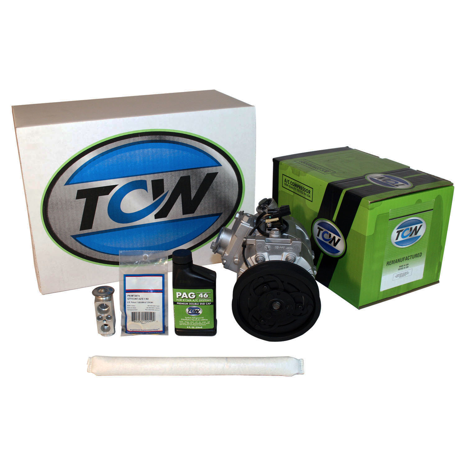 TCW Vehicle A/C Kit K1000481R Remanufactured Product Image field_60b6a13a6e67c