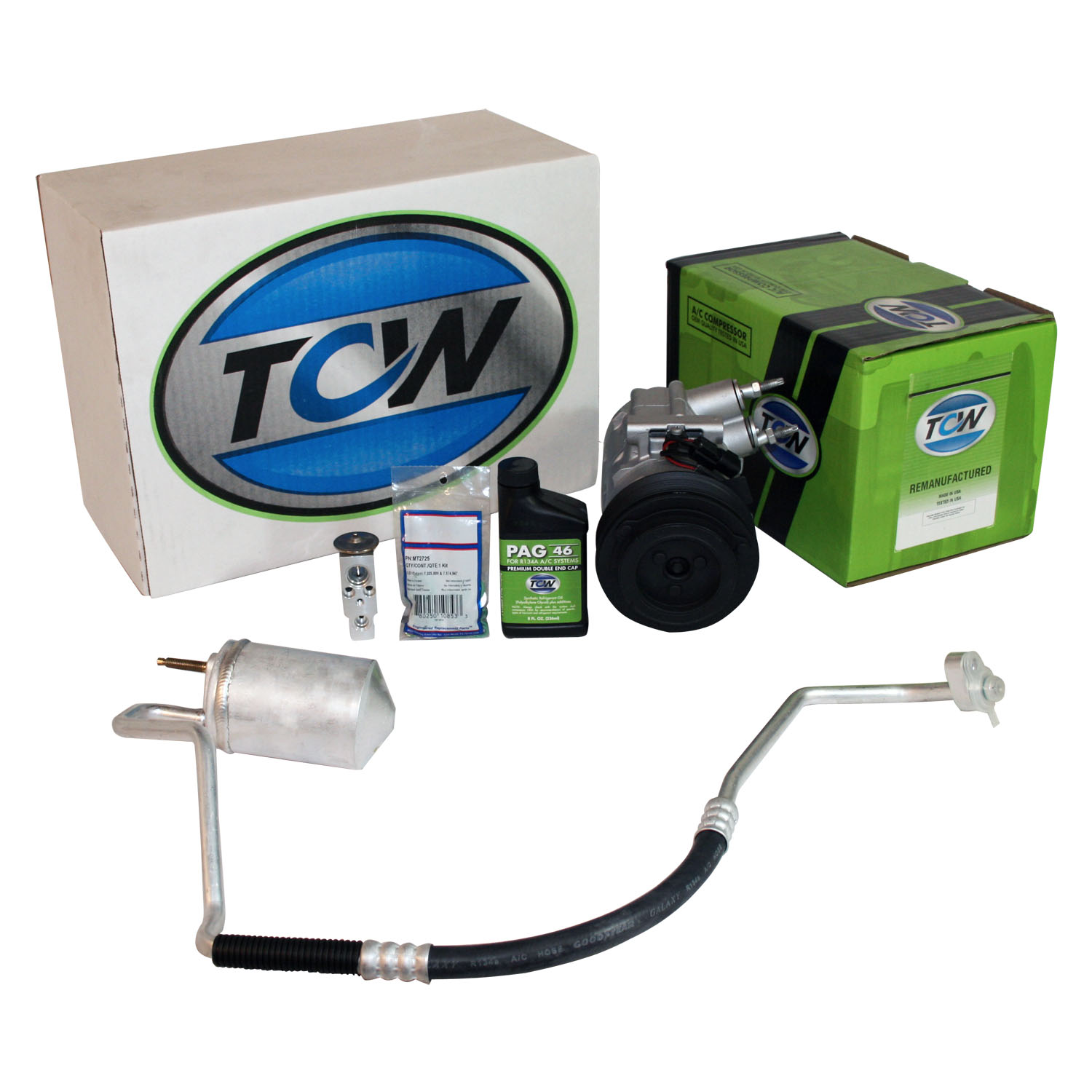 TCW Vehicle A/C Kit K1000520R Remanufactured
