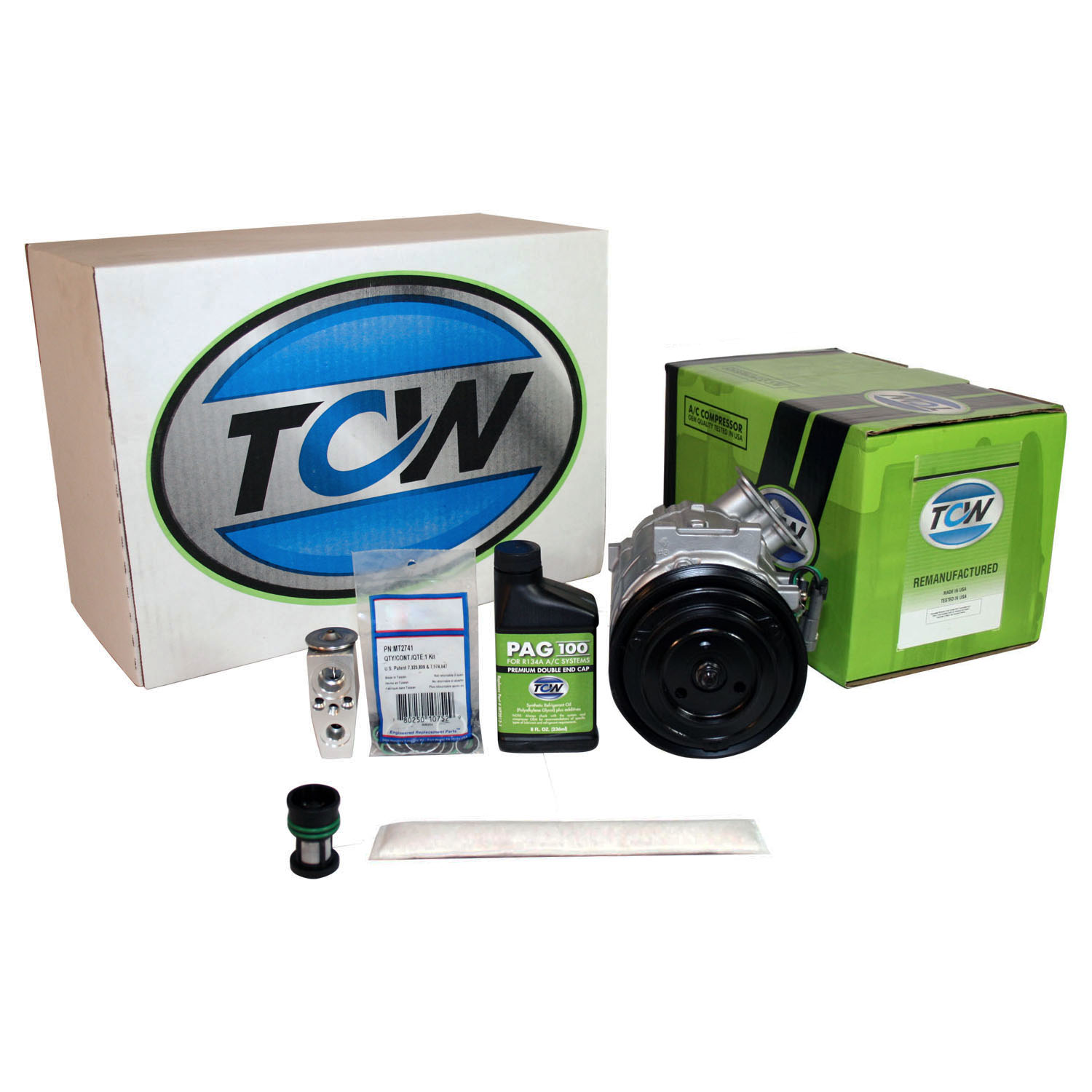 TCW Vehicle A/C Kit K1000522R Remanufactured