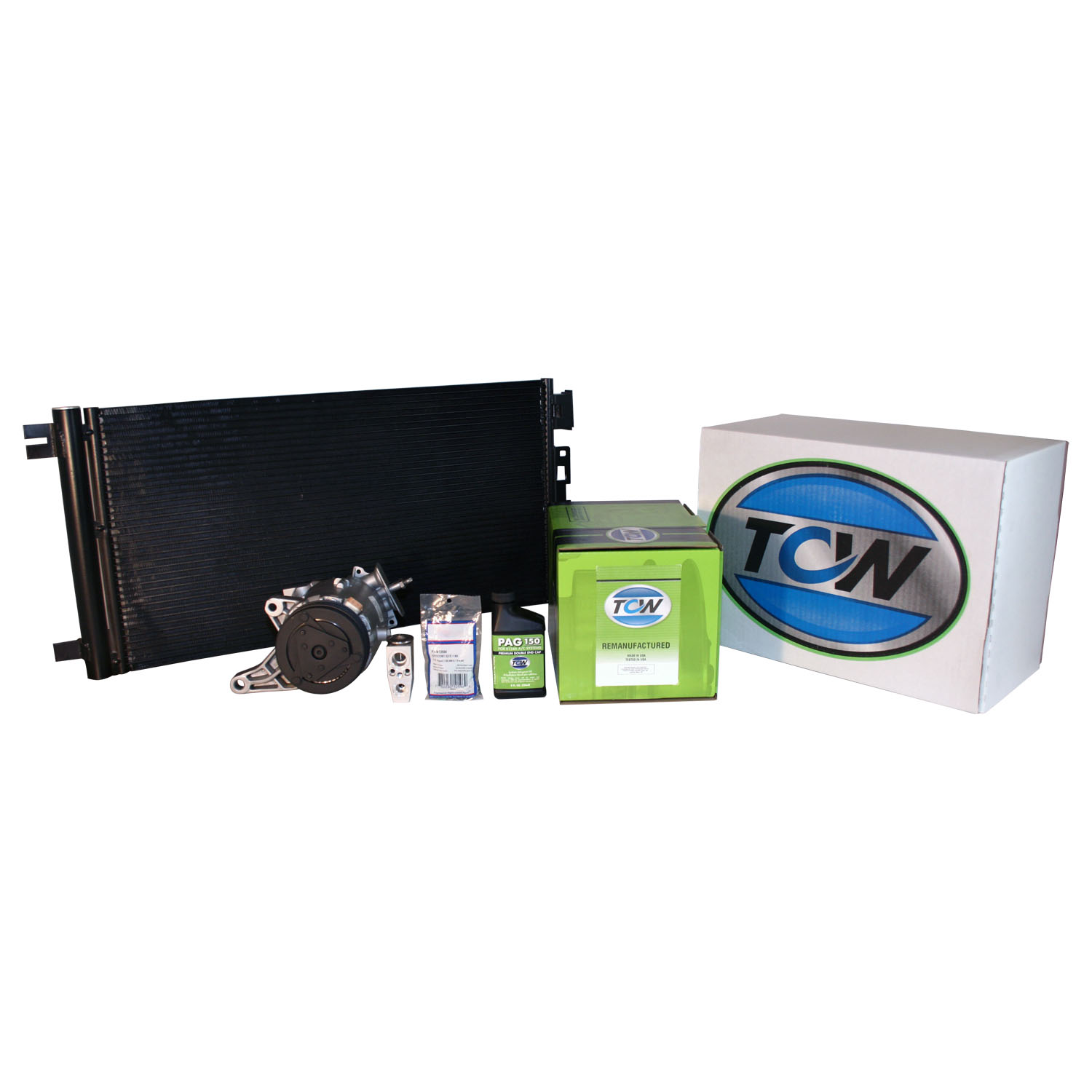 TCW Vehicle A/C Kit KC100051R Remanufactured Product Image field_60b6a13a6e67c